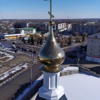 Купол на Храм Рождества Христова города Урюпинск